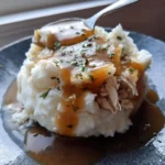 Creamy Rosemary Garlic Swirl Chicken Gravy Over Fluffy Mashed Potatoes 1767858322.7976635