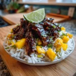 Jerk Chicken Bowl With Mango Salsa Coconut Rice Tamarind Glaze 1767811929.2145288
