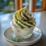 Lemon Cheesecake Mousse With Matcha White Chocolate Ribbon 1767843188.8237476
