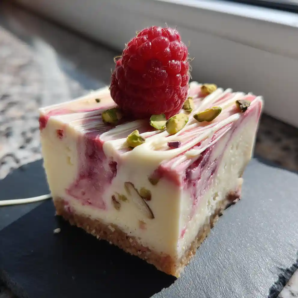 Raspberry Cheesecake Bars With White Chocolate Swirl 1767869363.1483705