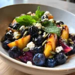 Smoky Honey Glazed Blueberry Peach Feta Salad 1767798943.8023124
