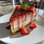 Strawberry Red Velvet Cheesecake With Balsamic Swirl 1767825567.0586348