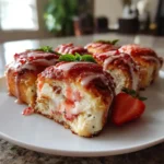 Strawberry Shortcake Cheesecake Rolls With Basil Infused Crumble 1767843744.2867956