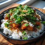Sweet Chili Chicken Thigh Rice Bowls With Coconut Lime Drizzle 1767822809.996993