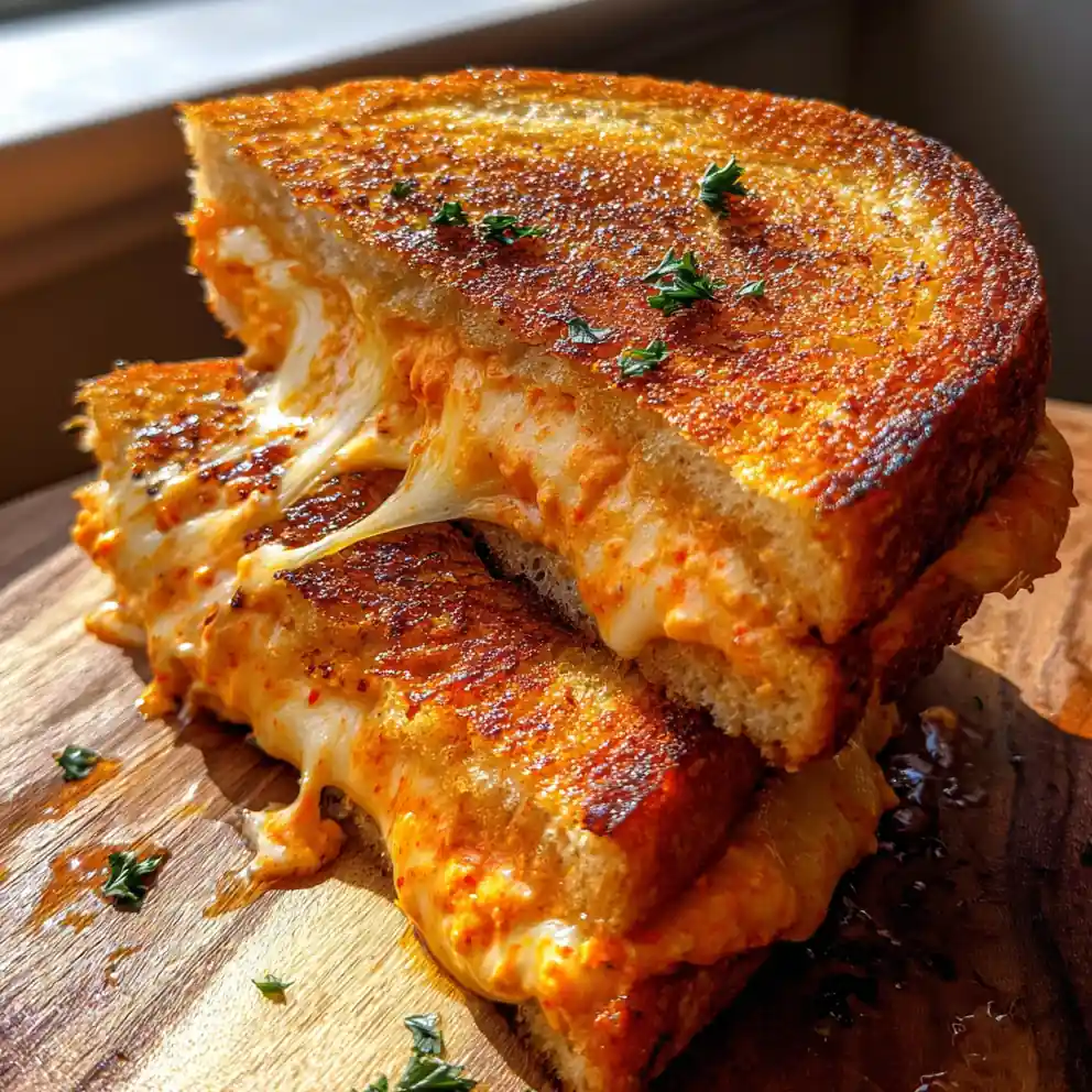 Roasted Red Pepper Swirled Garlic Bread Grilled Cheese 1772016210.7622125