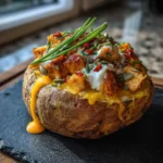 Savory Crack Chicken Stuffed Baked Potatoes With Red Pepper Cream Cheese Swirl 1772044824.6837897