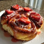 Strawberry Swirl Cinnamon Rolls With Glazed Finish 6 Strawberry Swirl Cinnamon Rolls With Glazed Finish 1772038954.253575