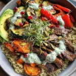 Grilled Steak Bowl With Creamy Herb Sauce 6 Grilled Steak Bowl With Creamy Herb Sauce 1772966510.6494942