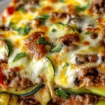 Cheesy Zucchini Pizza Casserole 4 Cheesy Zucchini Pizza Casserole
