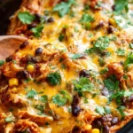 Slow Cooker Chicken Enchilada Casserole 4 Slow Cooker Chicken Enchilada Casserole