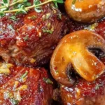 Tender Slow Cooker Garlic Butter Steak Bites and Mushrooms 4 Tender Slow Cooker Garlic Butter Steak Bites and Mushrooms