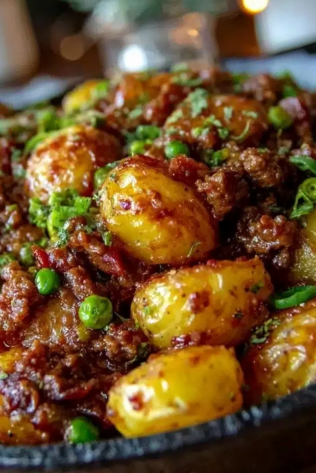 Savory Ground Beef and Potato Skillet