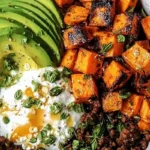 Ground Beef Hot Honey Bowl with Roasted Sweet Potatoes and Creamy Toppings 4 Ground Beef Hot Honey Bowl with Roasted Sweet Potatoes and Creamy Toppings