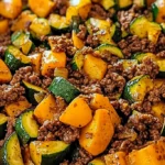 Hearty Ground Beef, Zucchini, and Sweet Potato Skillet 4 Hearty Ground Beef, Zucchini, and Sweet Potato Skillet
