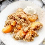 Homemade Peach Crisp with Oat Crumble 4 Homemade Peach Crisp with Oat Crumble