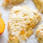 Fresh Peach Scones with Glaze 4 Fresh Peach Scones with Glaze