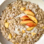 Creamy Peaches and Cinnamon Oatmeal 4 Creamy Peaches and Cinnamon Oatmeal