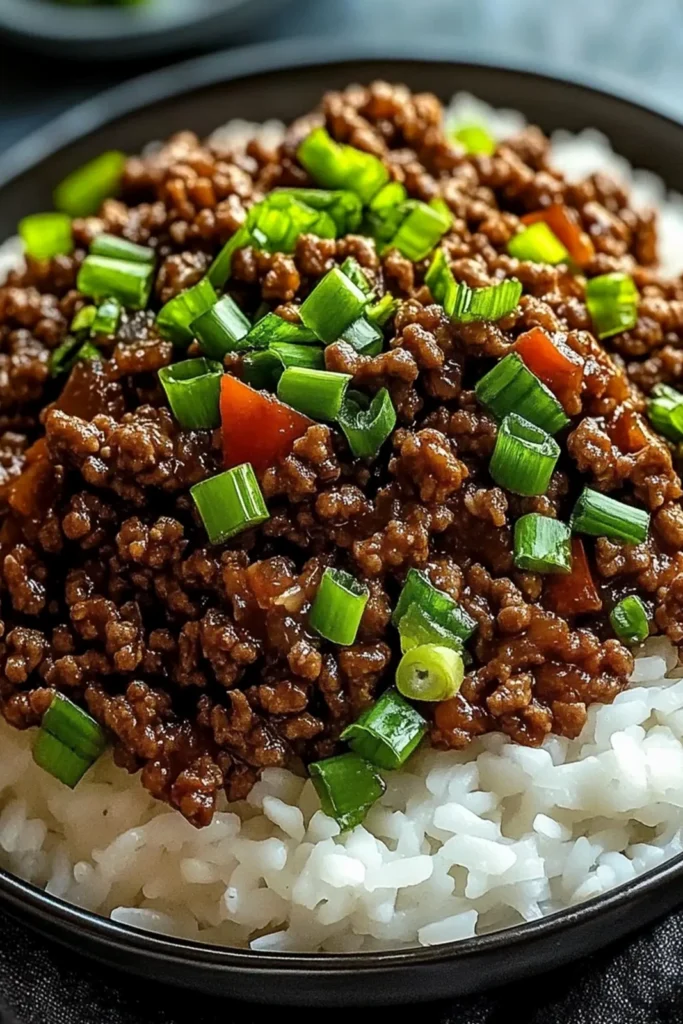 25-Minute Savory Mongolian Ground Beef